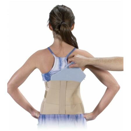 BILT-RITE MASTEX HEALTH -2 9 in. Heavy-Duty Moldable Sacro Support- Beige - Large 10-11350-LG